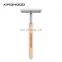 High Quality Rose Wood Long Handle Classic Double Edge Safety Razors Wooden Handle