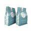 Wholesales square bottom packaging zipper plastic pouches food mylar laminated 250G coffee tea bags with valve