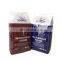 Transparent food mylar 1kg flour packaging plastic bag heat sealing stand up pouch for all purpose wheat flour packaging