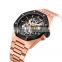 Wholesale Custom Relojes Male Luxury Brand Automatic Wristwatch Skeleton Luxury Stainless Steel Waterpoof Mens Mechanical Watch