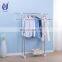 Collapsible laundry rack extending clothes dryer hanging aire for hanging clothes