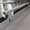 Frameless glass door for display cooler narrow aluminum frame short handle