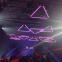 Xlighting led triangle lift tube kinetic stage lights for nightclub events