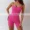 One Piece Sexy Shorts Backless Jumpsuits Custom Adjustable Spaghetti Straps Workout Rompers