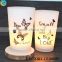 popular words candle holder black and white design / float for oil candle