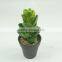 Artificial lotus plants with plastic pot for home decoration