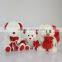 Plush Toy Christmas Bear Holdinng Candy Bag/Luck Soft Gift Toy Bear with Plush or Plastic Candy Bag /Stuffed Toy Bear in Clothes