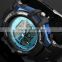 Hot Sell Men's Rubber Strap Black Analog Digital Silicone Sport Boy's Watch WS080/081