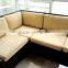 Cheap wholesale outdoor rattan corner sofa, L shaped rattan sectional sofa