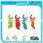 Colorful disposable dental floss picks floss holders