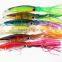 10 pcs hard Squid fishing lures Soft tail squid with hook Top water Lures Trolling Bait 9 Inch 45 g Colors mixed