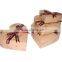 heart shape cardboard gift box ,lid and packaging paper jewellry box