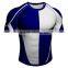 Custom sublimated rugby jersey stripe design polyester spandex fabric