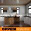 New Design U Shape Acrylic And Laminate Finish Cupboard Wooden Kitchen Cabinet With Island