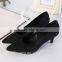 Wholesale cheap price suede ladies low heel evening dress shoes