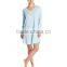 elegant solid deep v neck comfort nightgown plus size