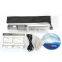 Portable handy book scanner with USB port and SD card storeage
