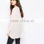 Custom Design Women Chiffon Blouse With V Neck