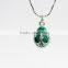 High quality Green metal enamel pendant