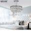Modern Crystal Ceiling Lamp Semi Flush Crystal Ceiling Lighting Fixture MD83012 L5