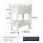 White Wood Garden Flower Pot Outdoor Plant Display Stand Shelf Rack