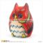 Resin Yellow Brown Owl Money Bank Fancy Items for Kids