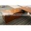 Metal Frame Elegant MDF Wooden Office Table
