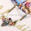 2015 Fashion leaf flower rhinestones necklace accessories for women