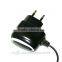 CE FCC cheap black and white 2A wall charger with cable good quality