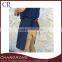 navy blue denim barista apron half