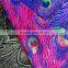 peacock feather printed high quality printed swimwear fabric