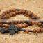 Olive Wood Rosary with Holy Soil Cross