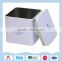 Fashion Square White Durable Metal Tin Box