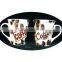 380ml porcelain coffee mug in printed design