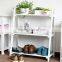 folding solid wood 3 tier shoes racks/ display shelf