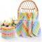 100% cotton square circle hand towel
