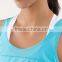 custom women's plain 95% cotton 5% spandex gym stringer singlet