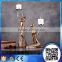 Polyresin antique candlesticks art deco lady dancer statue candle holder