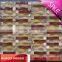 Waving/Arch/Irregular crystal glass mix Marble/Stone Mosaic Tiles