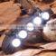 5LEDs Plastic Cap Hat Light 2*CR2032 Battery Powered LED Fishing Light Hat Light Sale Black LED Headlamp for fishing