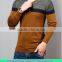 fashion hot kniting jacquard long sleeve men pullover sweater