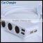 4 Usb Port Car Charger Aluminum Usb Adapter