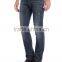 DARK WASH REGULAR FIT STRAIGHT LEG COTTON JEANS FOR MEN