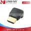 LM-HMF90 90 Degree HDMI1,4 Version HDMI Male to HDMI Female Adapter For LCD TV/Set-top Box/Camera