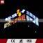 Outdoor advertising signage stainless steel backlit sign led channel letter lighting