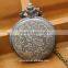 Round Retro Brass Fish Pocket Watch Analog Quartz dial Antique Necklace Watch