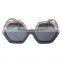 2015 promotion plastic quadrilateral sun glasses UV400 with diamond
