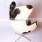 Modern Arne Jacobsen Replica Pony Egg Chair Cowhide