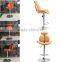 Best selling orange PU Leather bar chair / bar stools with very high quality