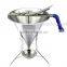 2mm 4mm 6mm Heavy Duty Stainless Steel Muffin Batter Funnel